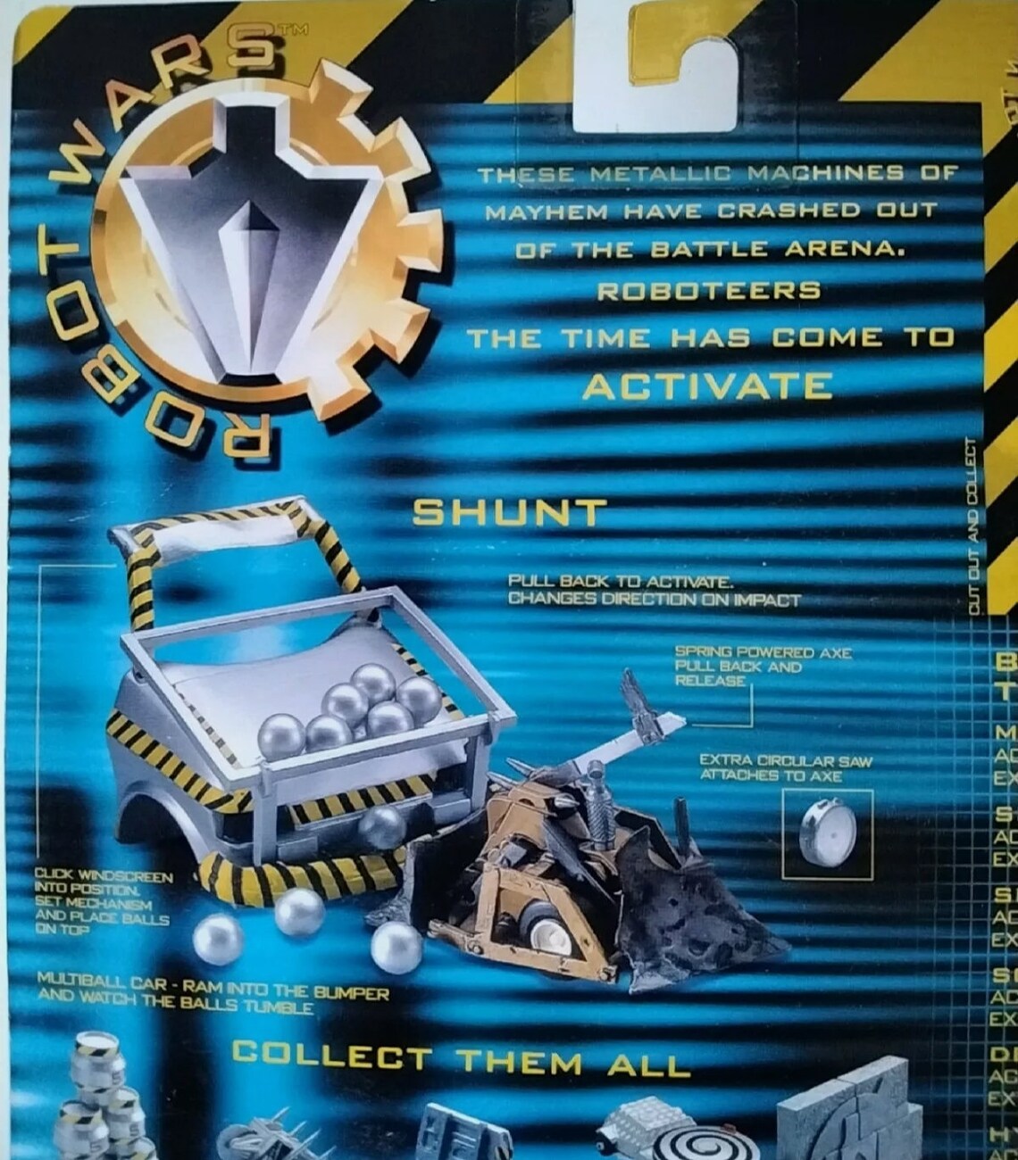 Vintage BBC Robot Wars Shunt Toy Pullback Vehicle by Logistix Etsy