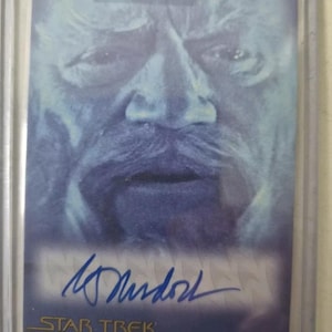 Star Trek The Final Frontier Autogrammkarte A7 George Murdock / Gott