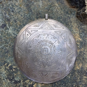 Vintage Mayan Calendar Necklace