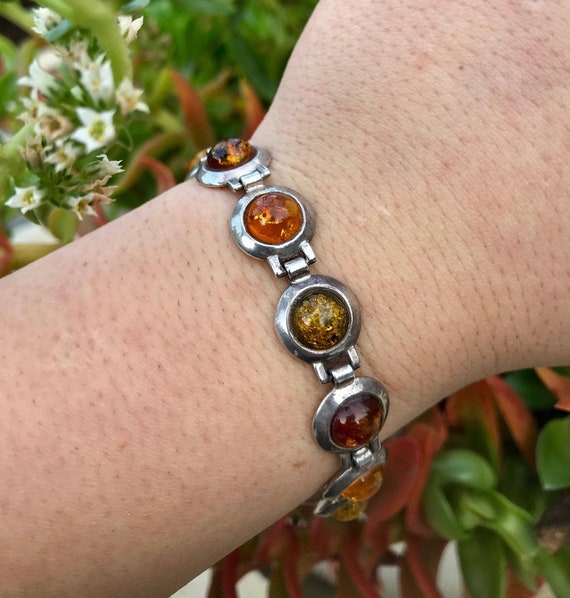 Antique Amber Bracelet Etsy