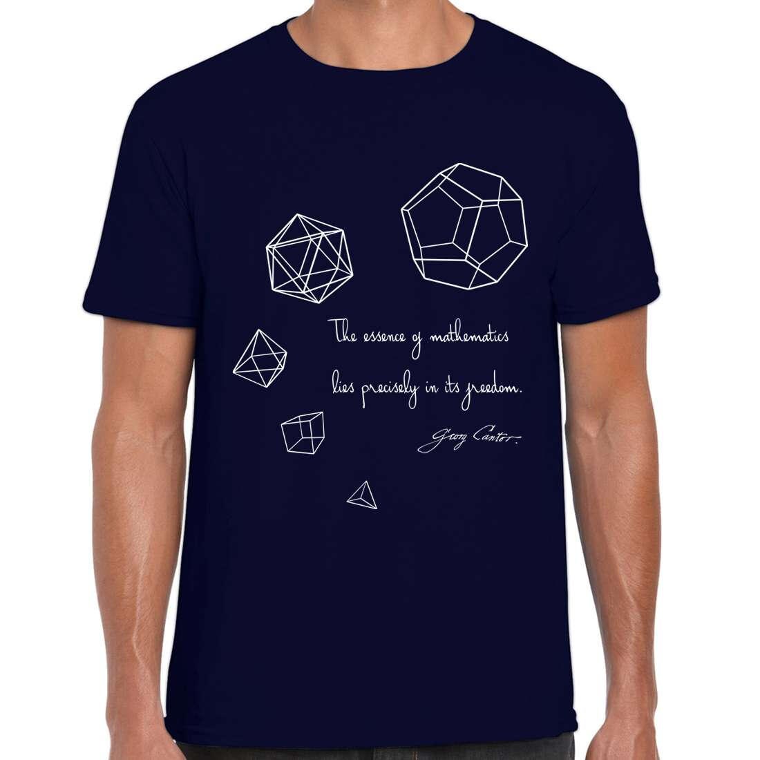 natur Maglietta con Collo a V elementi Donna Solidi platonici geometria 3D matematica natur Maglietta con Collo a V elementi Donna Solidi platonici geometria 3D matematica