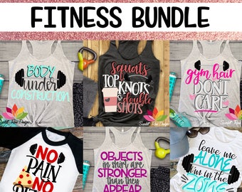 Workout SVG, Fitness Bundle Pack, Workout Shirt, Gym Shirt svg, Funny, Gym Hair SVG, Top Knots, Design, Cut file, Silhouette Cameo, Cricut