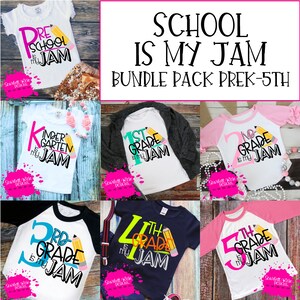 Back to school, SVG Bundle, Preschool SVG, Kindergarten-5th grade, school cut file, svg file, 1st day of school, cricut files, cameo