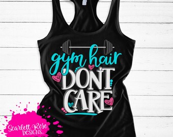 Gym Hair Don T Care Etsy