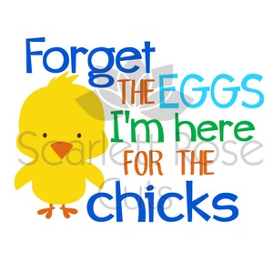 Dimenticate le uova sono qui per i pulcini che Pasqua SVG file per silhouette cameo e cricut taglio