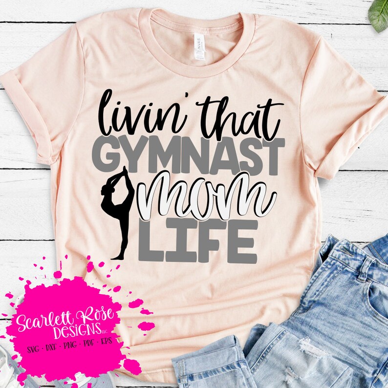 Download Sports SVG Gymnast svg Gymnast Mom svg Livin That Gymnast | Etsy