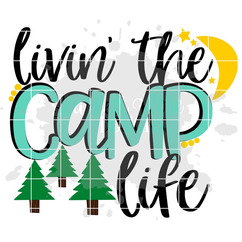 Living the Camp Life SVG Camping Svg Toasted Marshmallow Etsy