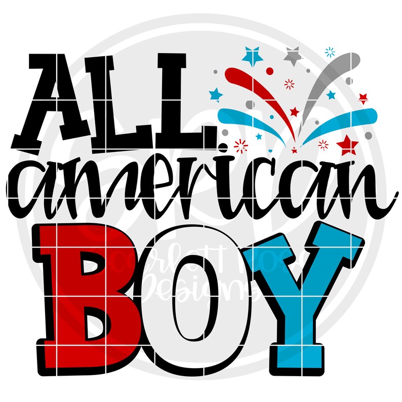 Download All American Boy SVG svg cut file Fourth of July svg 4th ...