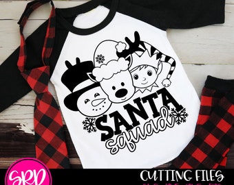 Christmas SVG, Christmas Squad SVG, Reindeer svg, Elf svg, Frosty svg, Santa Squad SVG, svg design, Coloring shirt svg, cameo file, cricut