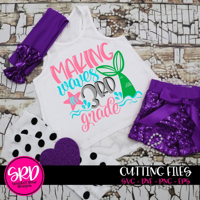 Back To School 3rd Grade Svg Making Waves In 3rd Grade Etsy Back To School 3rd Grade Svg Making Waves In 3rd Grade Etsy
