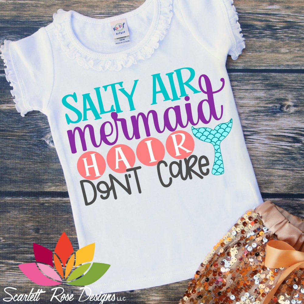 Download Spring Break svg Beach svg Summer svg Salty Air Mermaid | Etsy