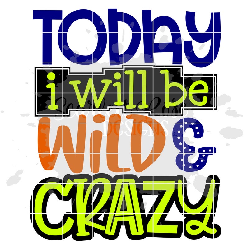 Download Today Will Be Wild and Crazy SVG SVG cut file Funny Boy ...