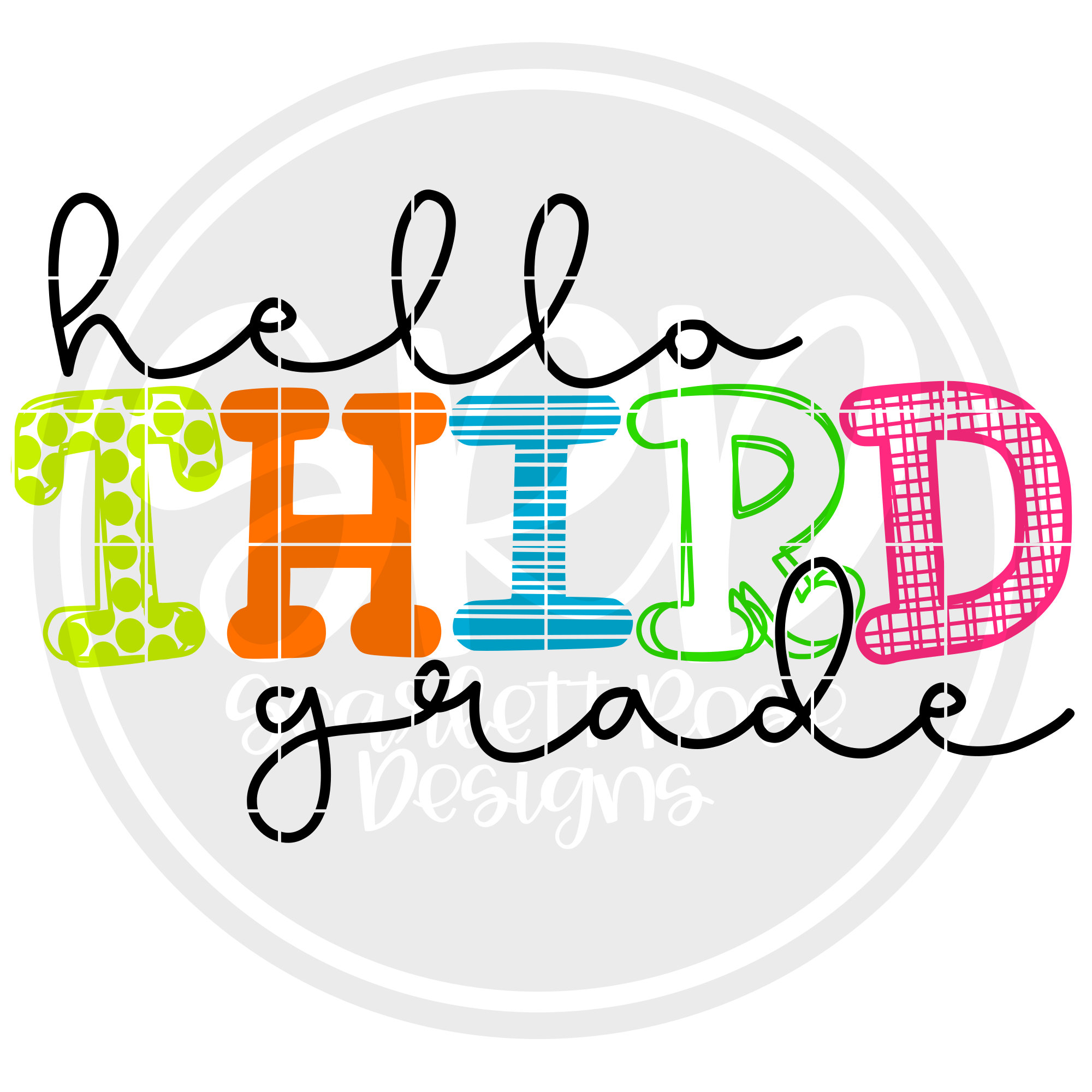 Back to School, Third Grade Svg, Hello 3rd Grade SVG, School Svg ...