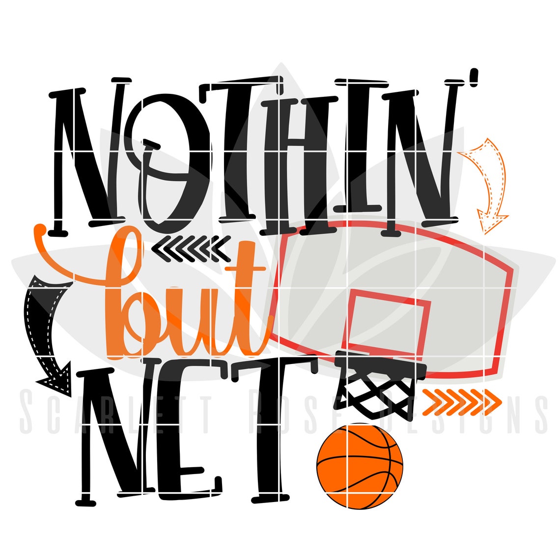 Nothin' But Net Basketball SVG, Nothin but Net, Svg Cut File, Basketball Shirt ...