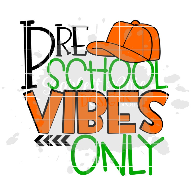 Preschool SVG Preschool Vibes Back to school school cut | Etsy