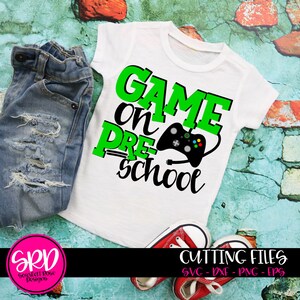 Spiel auf Vorschule SVG, SVG geschnitten Datei, Vorschule Svg, zurück zur Schule Svg, ersten Tag der Schule Svg, Junge Schule Svg, Shirt Svg, Cameo, Cricut