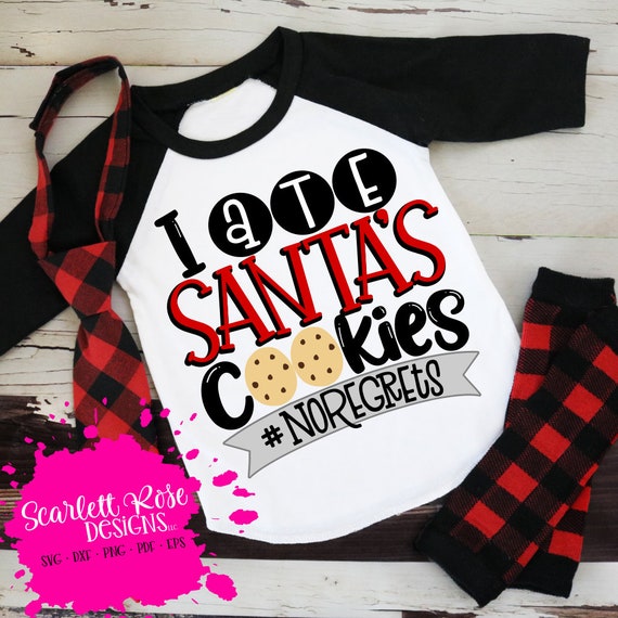 Download Christmas svg I Ate Santa's Cookies SVG No Regrets SVG | Etsy