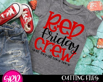 Red Friday Crew SVG, Until they All Come Home svg, svg cut file, Military svg, Support Our Troops svg, shirt design, cameo file, cricut file