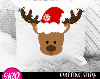 Reindeer svg, Christmas svg, Rudolph svg, Christmas decor, svg design, christmas shirt, Christmas design, cut file, cameo file, cricut file