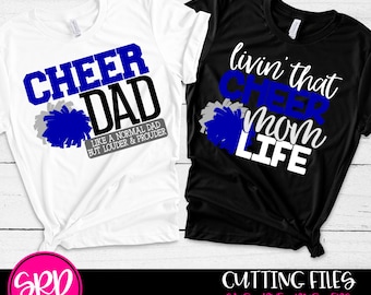 Cheer SVG, Cheerleading svg, Cheer Mom svg, Cheer Mom Life, Cheer Dad svg, mom svg, Cheer Life, Loud and Proud SVG cut file, design, shirt