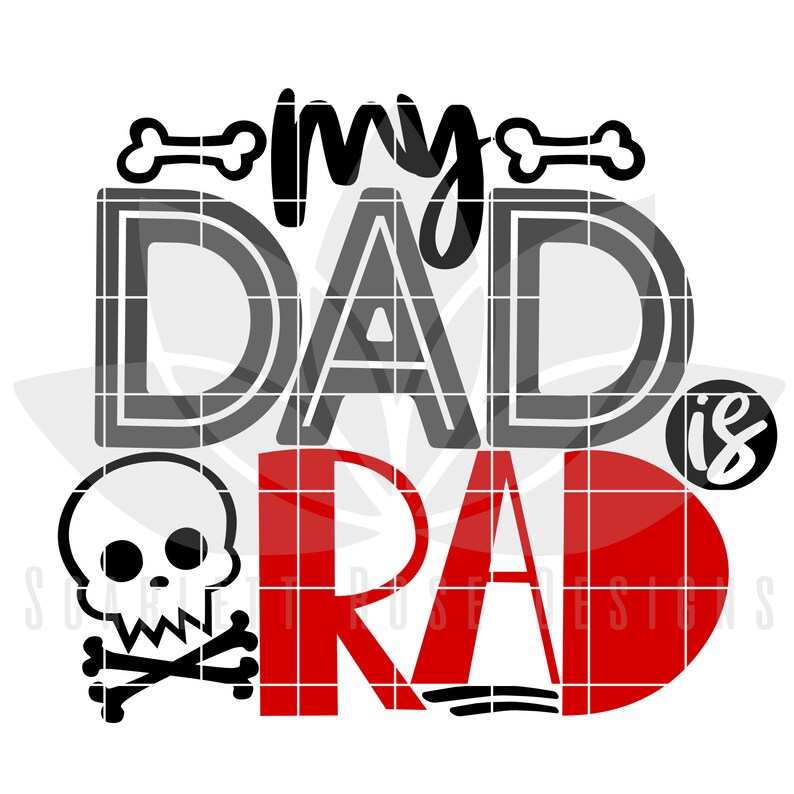 Fathers Day SVG Dad Svg My Dad is Rad SVG Daddy and Me Son - Etsy