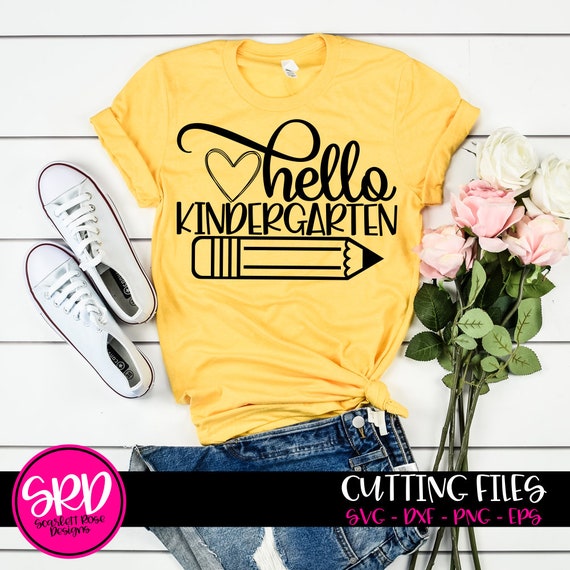 Download Back To School Kindergarten Svg Hello Kindergarten School Etsy