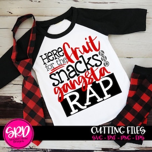 Frucht-Snacks und Gangster Rap SVG, lustige junge Svg, schneiden Svg Datei, lustigen Spruch, junge SVG, Kleinkind Jungen SVG, Snack-Zeit, Cameo, Cricut