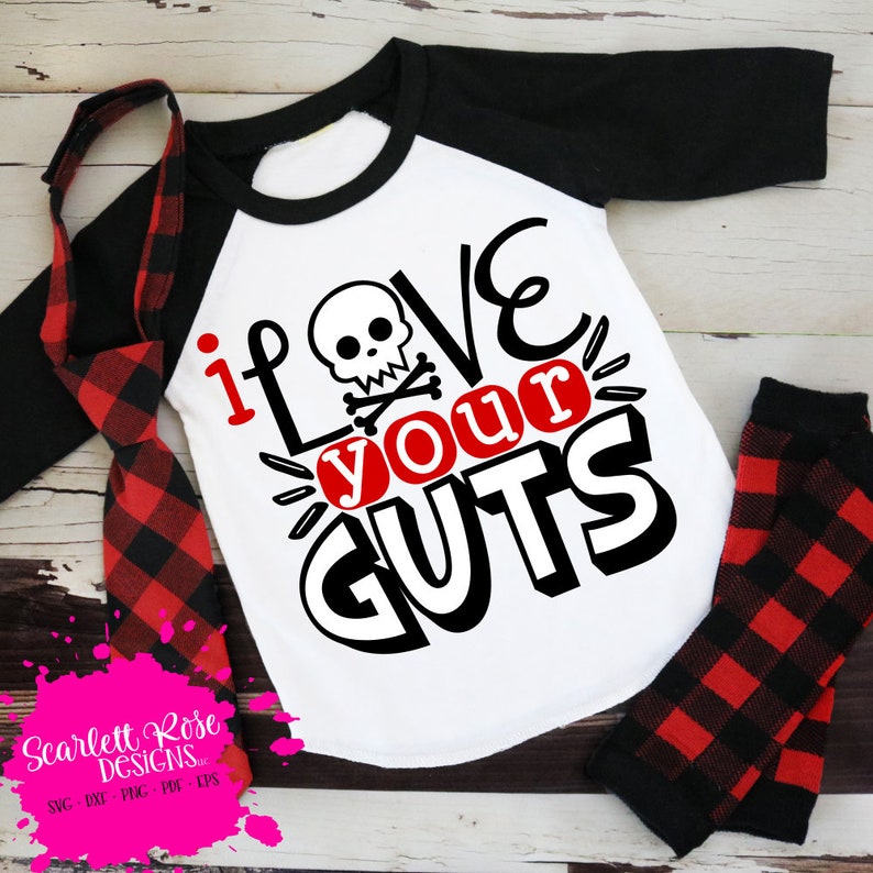 Download Valentine's day SVG I Love Your Guts svg Skull Boy SVG | Etsy
