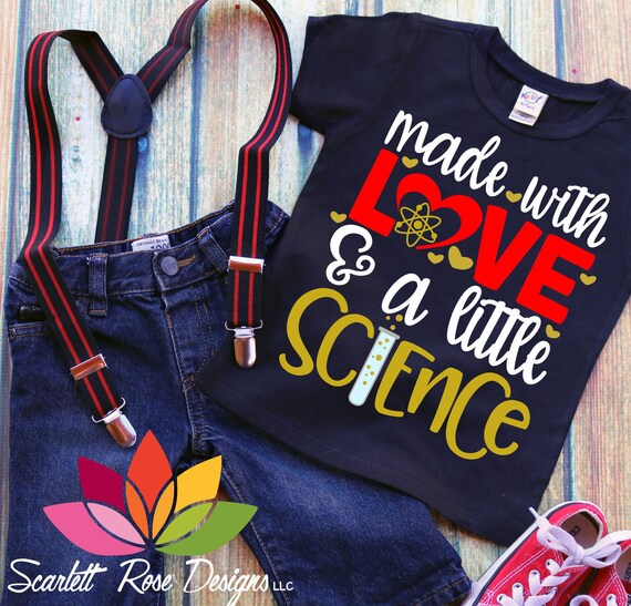 Made With Love And A Little Science Svg Dxf New Baby Etsy