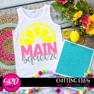 Main Squeeze SVG, Lemon SVG, Lemonade svg, design de camisa Lemonade, arquivo de corte svg, design svg, Summer svg, cameo, arquivos cricut