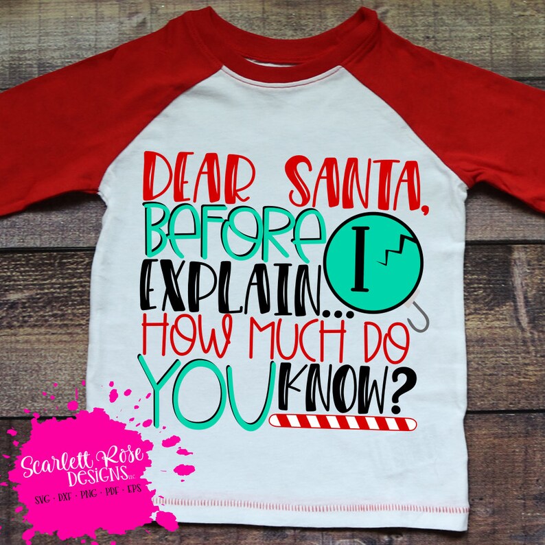 Dear Santa svg Christmas shirt cricut cameo SVG bundle Christmas SVG Christmas svg cut files design
