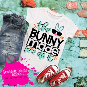 Ostern SVG, der Hase machte mich tun es SVG, Svg, schneiden Datei, Ostereiersuche Svg, junge Ostern Shirt, witzig Ostern Svg, Cameo-Auftritt Dateien, Cricut Dateien