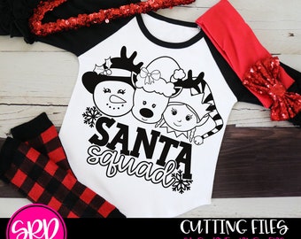 Christmas SVG, Christmas Squad SVG, Reindeer svg, Elf svg, Frosty svg, Santa Squad SVG, svg design, Coloring shirt svg, cameo file, cricut