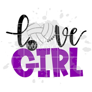 Volleyball SVG, Volleyball Mom, Love My Girl, Volleyball Svg Design ...