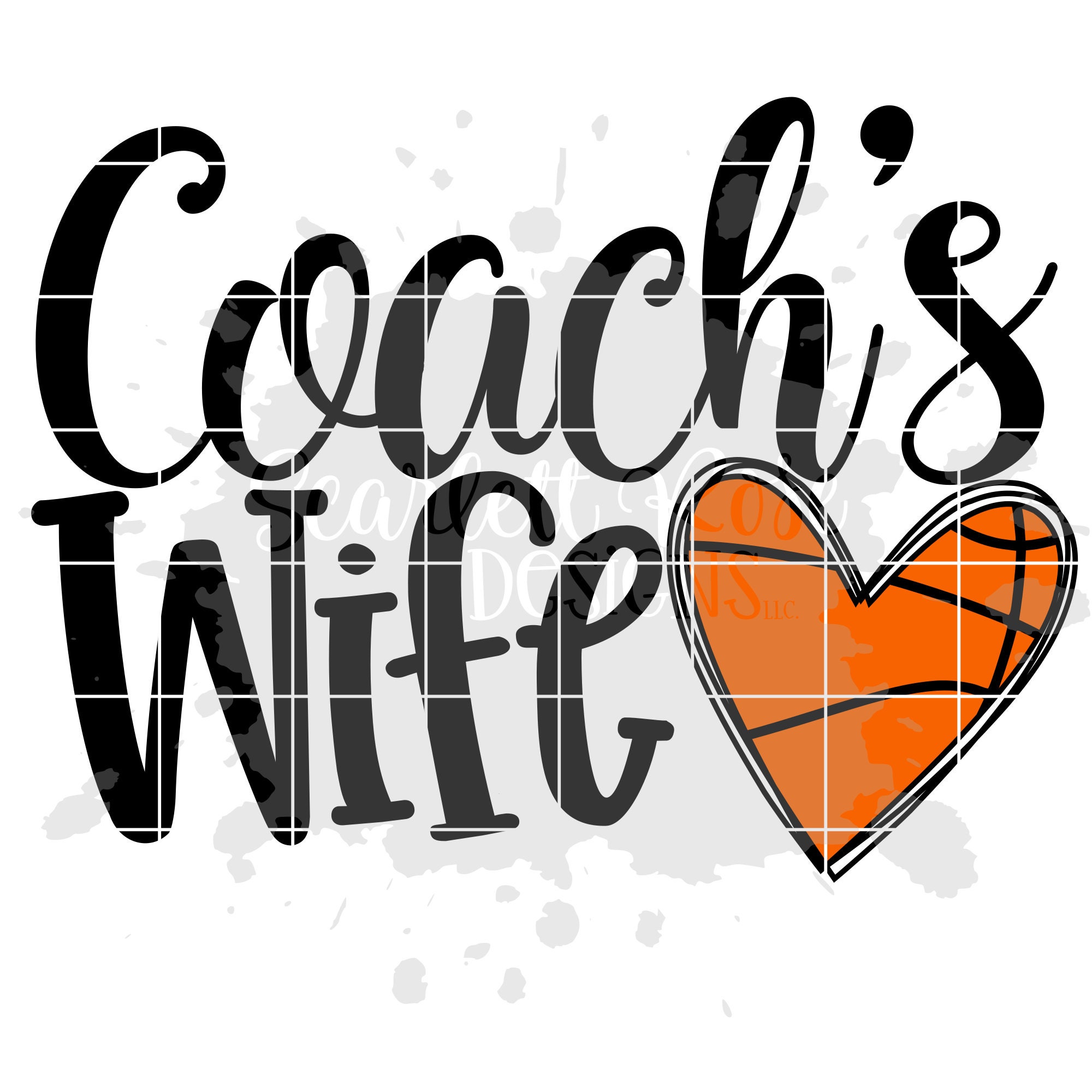 Coach's Wife SVG Basketball Svg SVG Cut File Basketball Etsy