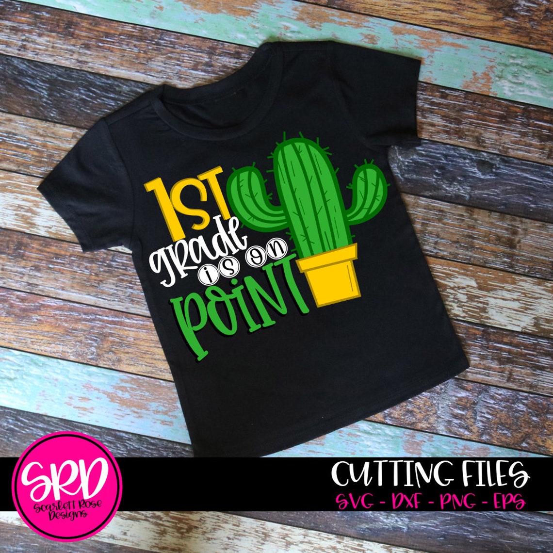 1st Grade is on Point SVG svg cut file Back to School svg | Etsy