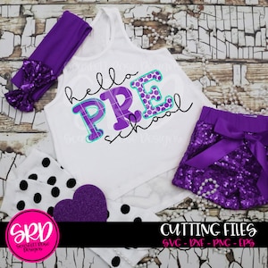 Back to school, Preschool svg, hello Preschool SVG, girl school svg, teacher svg, teacher school shirt, clipart, cameo, cricut files