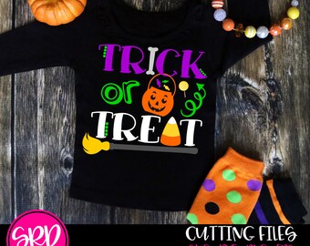 Halloween SVG, Truco o Trato SVG, Halloween Candy SVG, Halloween Treat Bag svg, archivo de corte svg, archivos de cameo, archivos cricut