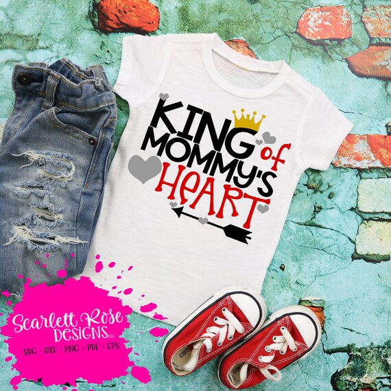 Download Valentine S Day Svg King Of Mommy S Heart Svg Boy Etsy