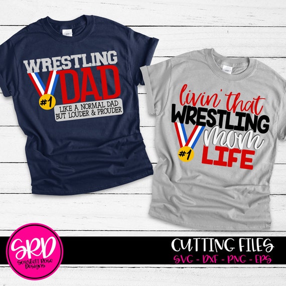 Download Silhouette Cricut Wrestling Mom Dad Shirt Svg Love ...