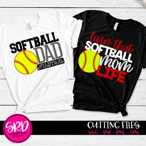 Softball SVG, Softball Mom svg, Softball Mom Life, Softball Dad svg, Softball Bundle, mom svg, Loud and Proud SVG cut file, design, shirt