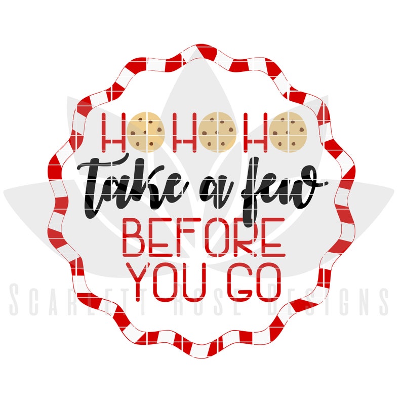Download Christmas SVG Christmas Circle Santa Cookie Plate Design ...