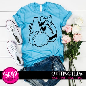 Cheer Mom SVG, Football Mom SVG, Cheerleading SVG, Cheer clipart, Cheer shirt, svg design, cameo file, cricut file