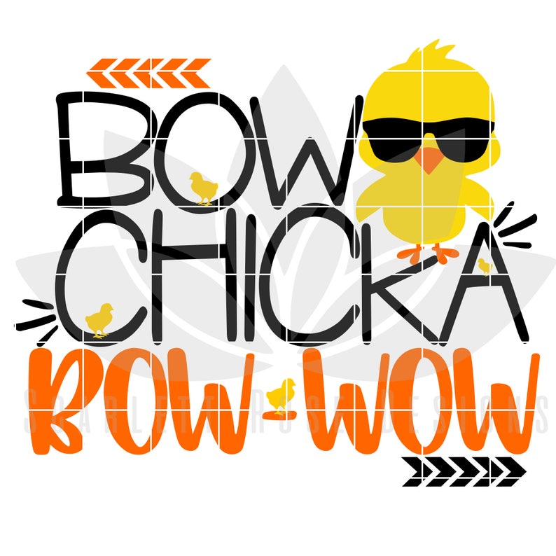 Easter svg Bow Chicka Bow Wow svg SVG cut file Boy easter | Etsy