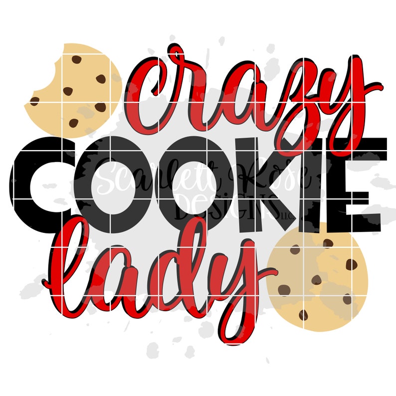 Crazy Cookie Lady SVG galleta de Navidad archivo de corte Etsy