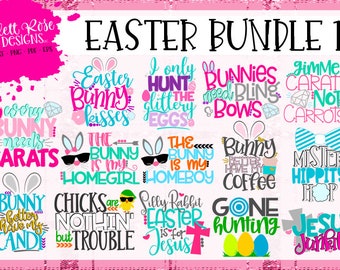 Easter SVG, SVG bundle, Easter Bundle, SVG cut files, Easter Bunny svg, Jesus Junkie, Silhouette Cameo, Cricut