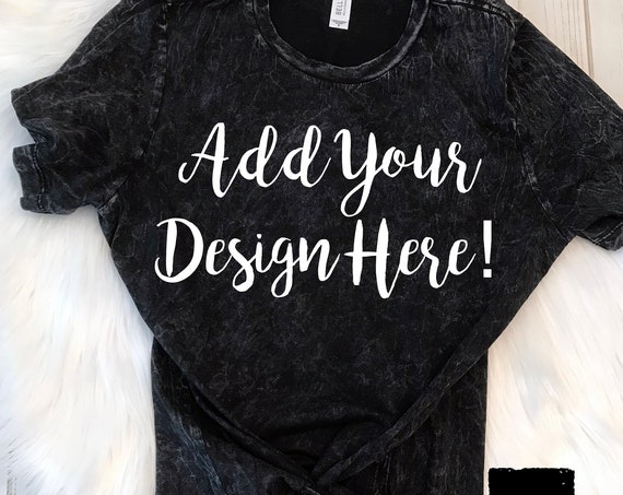 B6400 Bella Canvas Mockup Black Mineral Wash