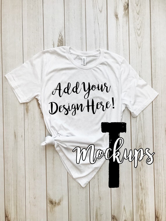 White Bella Canvas Mockup Womens Image Mockup