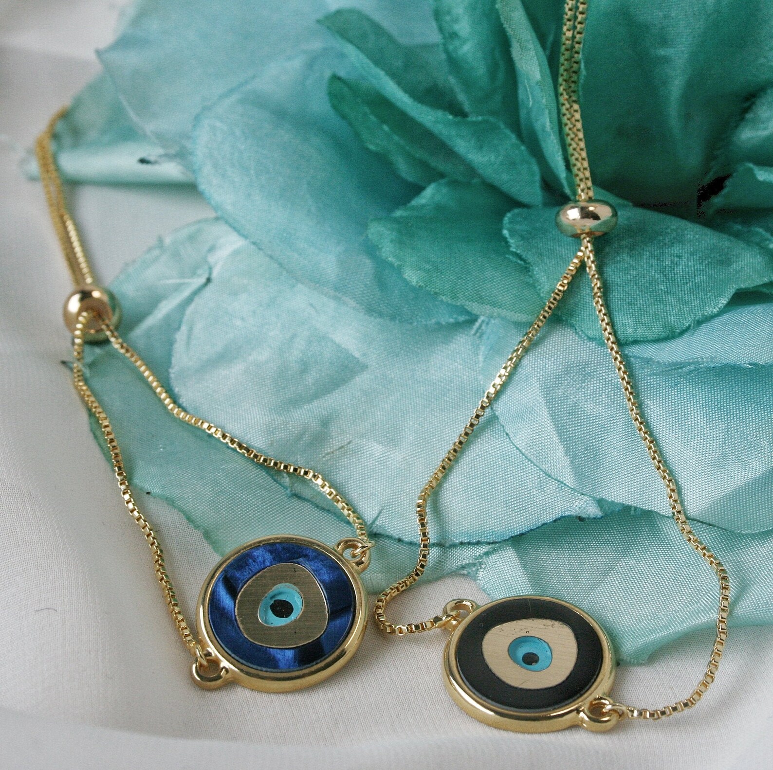 Greek Evil Eye Bracelet Bracelet for Women Adjustable Steel Etsy UK