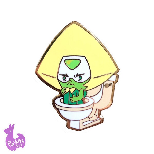 Tiny Toilet Peri Enamel Pin